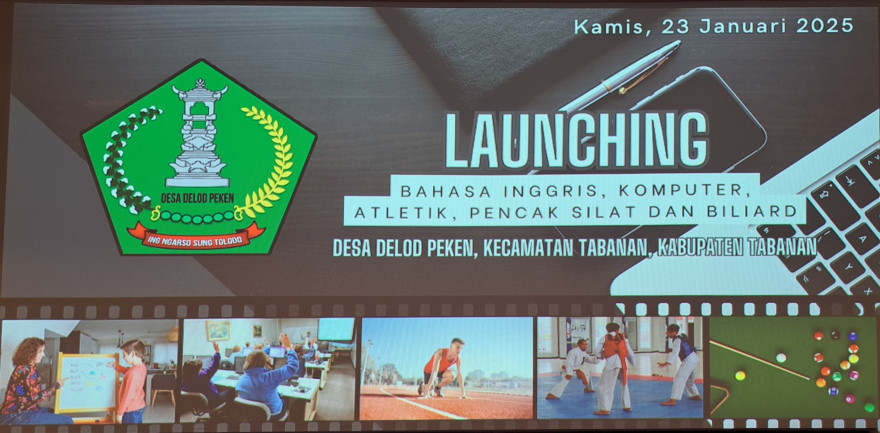 LAUNCHING SANGGAR PEMBELAJARAN KOMPUTER, BAHASA INGGRIS DAN ATLETIK