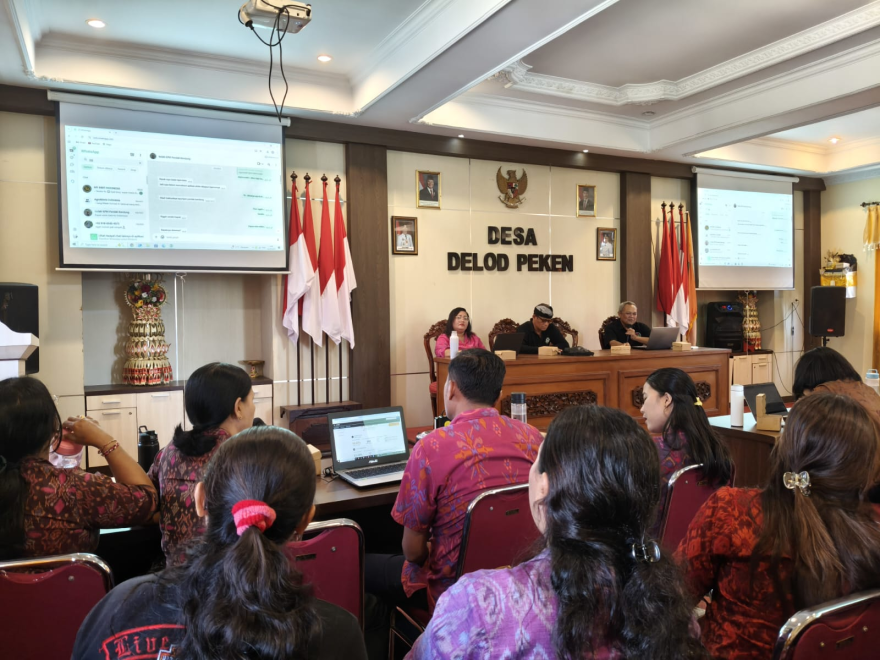 RAPAT KOORDINASI ADMIN DESA DENGAN KMP SE-KECAMATAN TABANAN