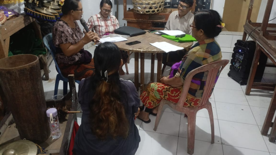 LATIHAN SEKAA SHANTI BR. DELOD RURUNG DAN SAKENAN BALERAN
